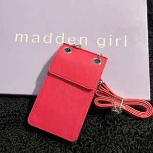 Madden Girl Pink Crossbody Phone Bag Purse
